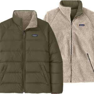 M's Reversible Silent Down Jkt Basin Green