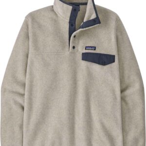 M's LW Synch Snap-T P/O Oatmeal Heather w/Smolder Blue