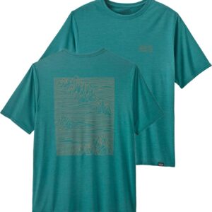 M's Cap Cool Daily Graphic Shirt Strataspire: Wetland Blue X-Dye