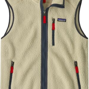 M's Retro Pile Vest Pelican w/Smolder Blue