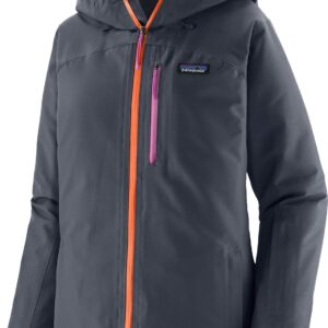 W's Insulated Powder Town Jkt Smolder Blue w/Orange Peel