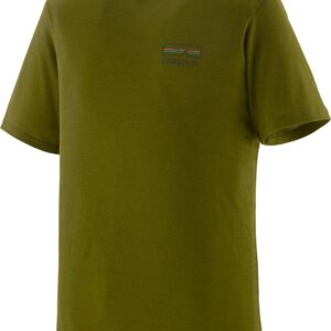 M's Cap Cool Merino Blend Graphic Shirt Fitz Roy Strata: Pond Green