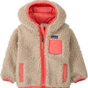 Baby Retro-X Hoody Natural w/Sparkle Pink