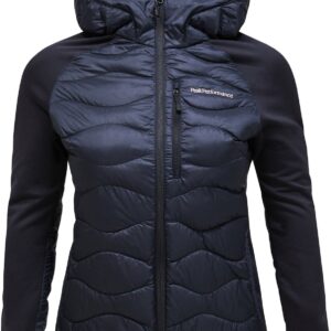 W Helium Hybrid Down Hood Jacket Black