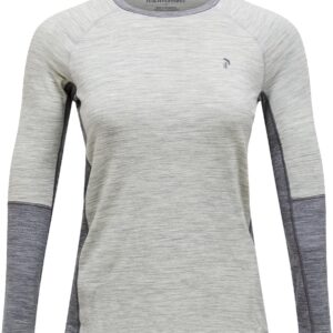 W Magic Crew Baselayer Med Grey Melange
