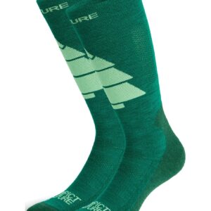 Wooling Ski Socks Smoke Pine