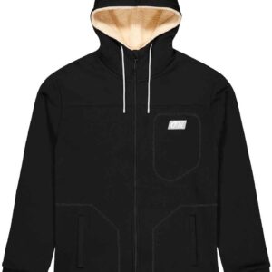 Basement Plush Zip Hoodie Black