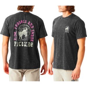 Picturide Tee Black Washed