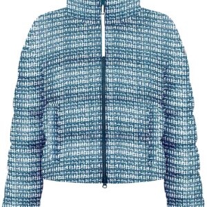 Carol Down Jacket Tweed Gothic Blue