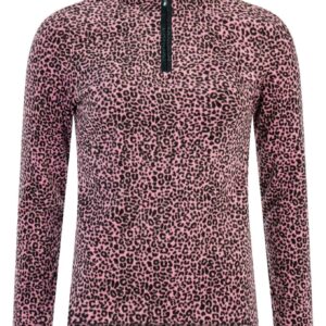 Prtrefuzzy 1/4 Zip Active Top Vintage Pink