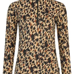 Prtvessy 1/4 Zip Active Top Bamboo Beige