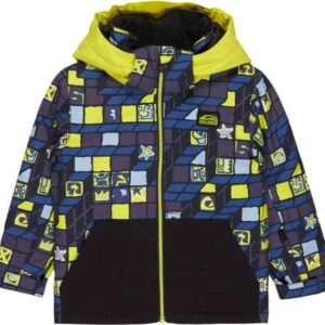 Little Mission Kids Jacket 3D Checker Yellow Plum