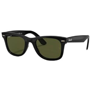 Wayfarer Ease Polished Black G-15 Green
