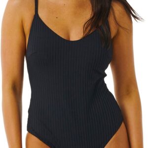 Premium Surf Cheeky One Piece W Black