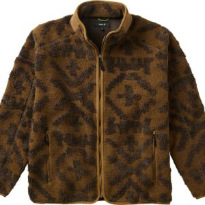 Campover Jacquard Sherpa Zip Fleece Otter