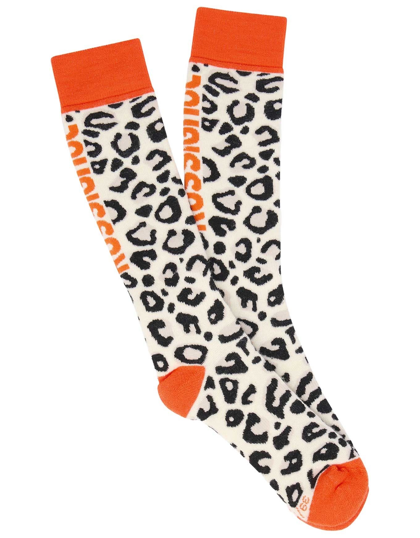Allover Socks Nature Wild Leopard Print