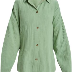 Morning Time Oversize Shirt Basil