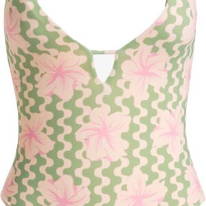 Hibiscus Daze One Piece Basil Party Waves Yw