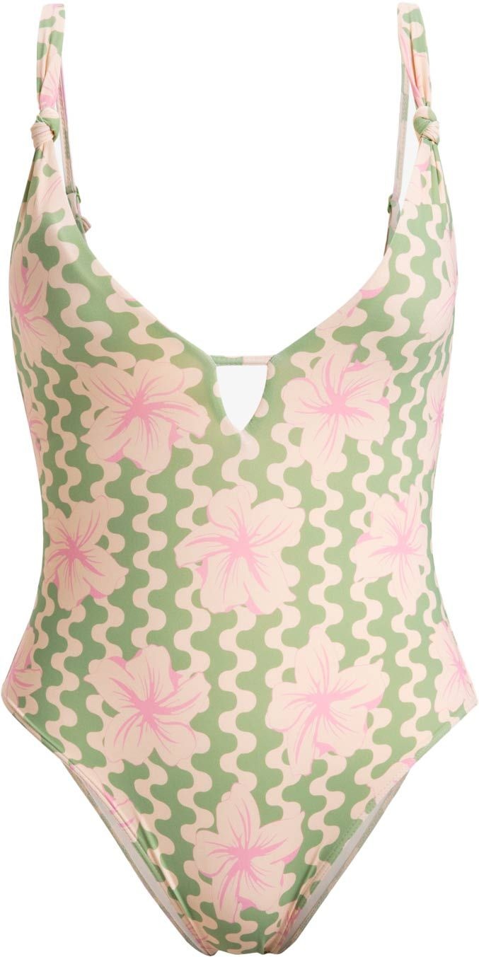 Hibiscus Daze One Piece Basil Party Waves Yw