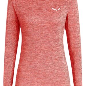 Puez Melange Dry W L/S Tee Desert Pink Melange