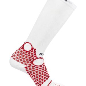 Socks S/Lab Ultra Knee White/Fiery Red