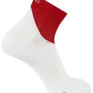 Socks S/Lab Phantasm Ankle White/Fiery Red