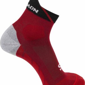 Socks SpeedCross Ankle Red Dahlia/Black/Poppy Red-X