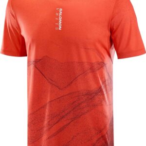 S/Lab Ultra Tee Aop M Burnt Sienna/Decadent Chocolate