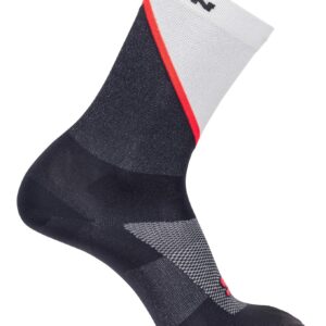 Socks Pulse Crew Icicle/Nine Iron/Neon Flame