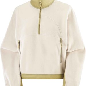 Chroma Fleece Crop HZ W Whisper White/Gray Green