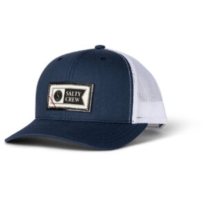 Topstitch Retro Trucker Navy/White