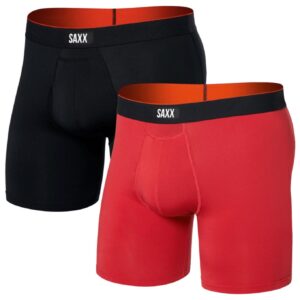 Multi-Sport Mesh BB 2pk - Sunset Red/Black
