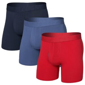 DropTemp Cooling Cotton BB Fly 3pk - Red/Indigo/Dark Ink