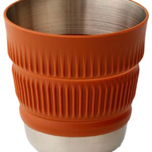 Detour Stainless Steel Collapsible Mug Brown
