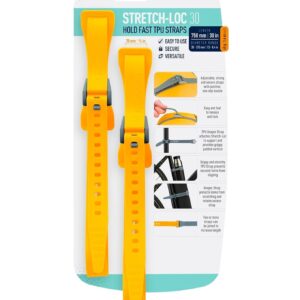Pack De 2 Sangles Silicone 750Mm Jaune