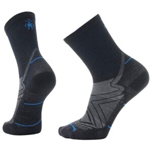 Run Zero Cushion Mid Crew Socks Black