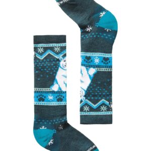 Kids' Wintersport Full Cushion Polar Bear OTC Socks Twilight Blue
