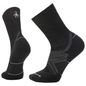 W Run Cold Weather Targeted Cushion Crew Socks Black