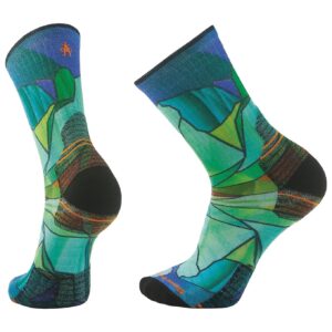 Hike Targeted Cushion Mirror Mountain Print Crew Socks Capri