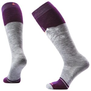 W Snowboard Targeted Cushion Valley Sunset OTC Socks Light Gray