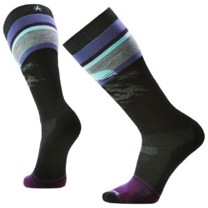 Snowboard Targeted Cushion Mountain Sunrise OTC Socks Black