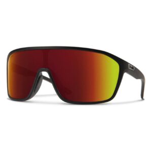 Boomtown Matte Black Chromapop Red Mirror