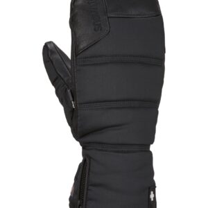 Lady Super Soft Heated Mitten Black