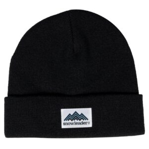 Mountain Black Beanie