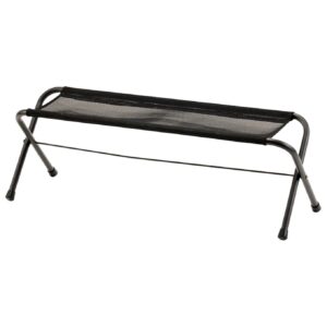 Mesh Folding Bench Black
