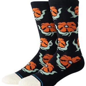 Broadcast Floral Crew Black