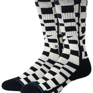 Wave Check Crew Black