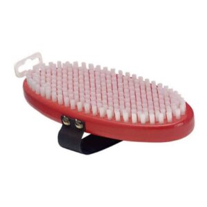 Brush Oval White Nylon