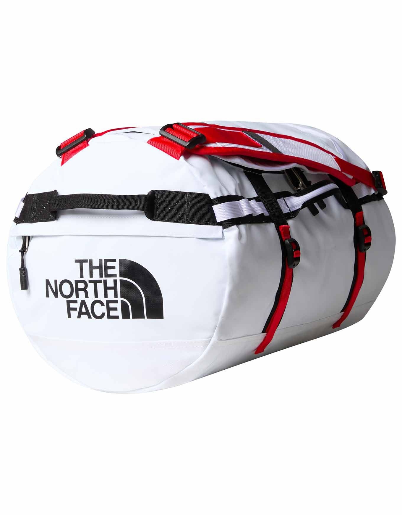 Base Camp Duffel S TNF White TNF Black Elevation Red