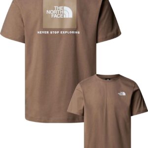 M SS Box NSE Tee Mocha Brown Mushroom Grey